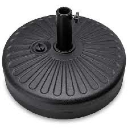Plastic Patio Umbrella Base Pole Holder Accessory w/ Adjustable Knob - Lot 3848