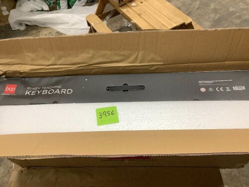 (NEW/Water Damage) 61-Key Beginners Electronic Keyboard Piano Set For Teenagers & Adults - Lot 3956