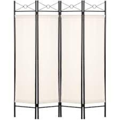 4-Panel Folding Privacy Screen Room Divider Decoration Accent, 6ft - Lot 4053