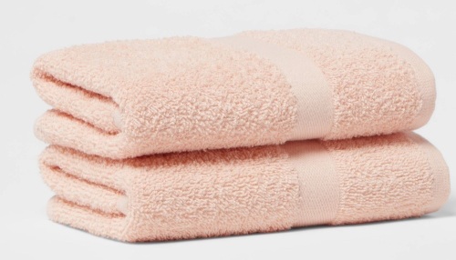 2pk Hand Towel Set Light Peach - Room Essentials , LOT of 2, New, Retail - $3 - Lot 5