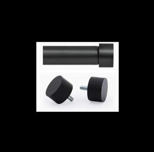 Ivilon Window Curtain Rod End Cap - 1 inch Pole. 120 to 240 Inch. Black< like New, Retail - $45 - Lot 7
