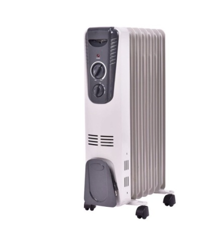 Costway 1500W Electric Oil Filled Radiator Space Heater 5.7 Fin Thermostat Room Radiant, Like New, retail - $74.99 - Lot 71