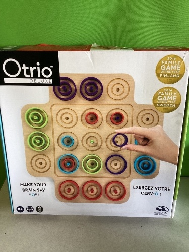 Otrio Wood Strategy- Based Board Game for Adults, Families and Kids Ages 8 & up, Like New, Retail - $25.50 - Lot 76