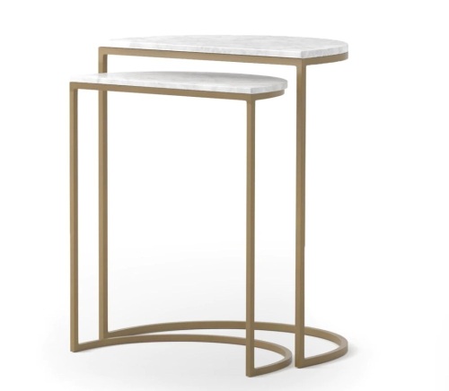 Designer Rug, Ane Nesting Tables, Like New, Retail - $349 - Lot 87