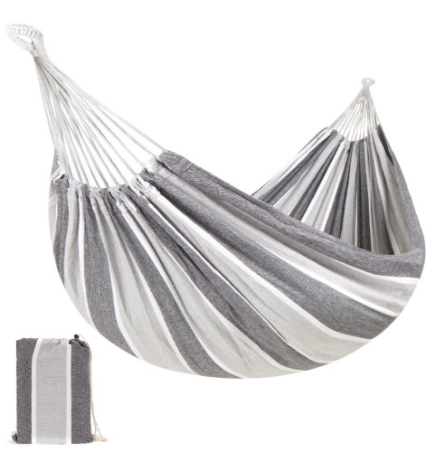 Best Choice Products 2-Person Brazilian-Style Cotton DoubleHammock Bed w/ Portable Carrying Bag Steel, Like New, Retail - $24.99 - Lot 92