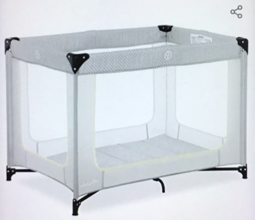 Dream On Me Zoom Portable Playard, Light Grey, Like New, Reytail - $57.08 - Lot 93