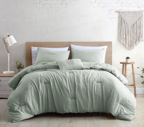 Modern Threads 4-Piece Garment-Washed Comforter Set BeckSpa Queen , Like New, retail - $57.99 - Lot 96