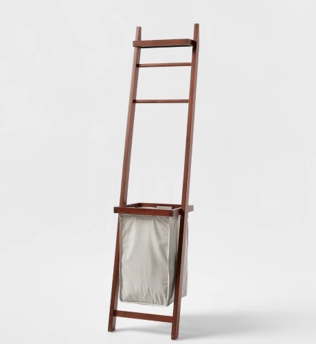 Tall Wooden Hamper and Organizer - Brightroom, Like New, Retail - $70 - Lot 98