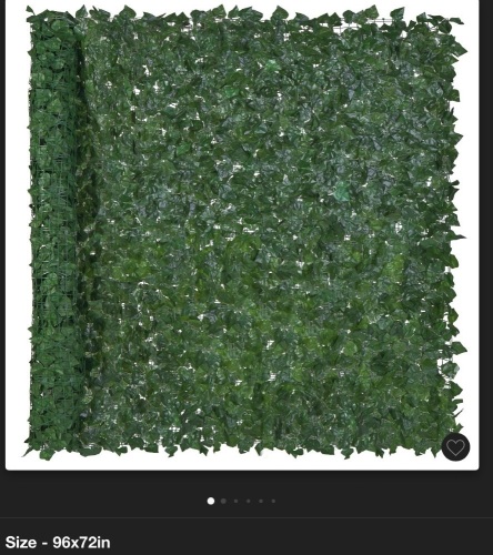 Best Choice Products 96x72in Artificial Faux Ivy Hedge PrivacyFence Screen for Outdoor Decor, Garden, Yard - Green, Like New, Retail - $59.99 - Lot 100