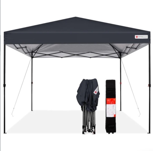 One-Person Setup Instant Pop Up Canopy w/ Wheeled Bag - 10x10ft , Like New, Retail - $109.99 - Lot 112