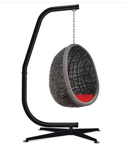 Best Choice Products Metal Hanging Hammock C-Stand forChair/ Weather-Resistant Finish, Offset Base - Stand Only, Like New, Retail - $129.99 - Lot 114