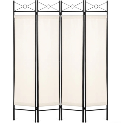 4-Panel Folding Privacy Screen Room Divider Decoration Accent, 6ft, Like New, Retail - $59.99 - Lot 120
