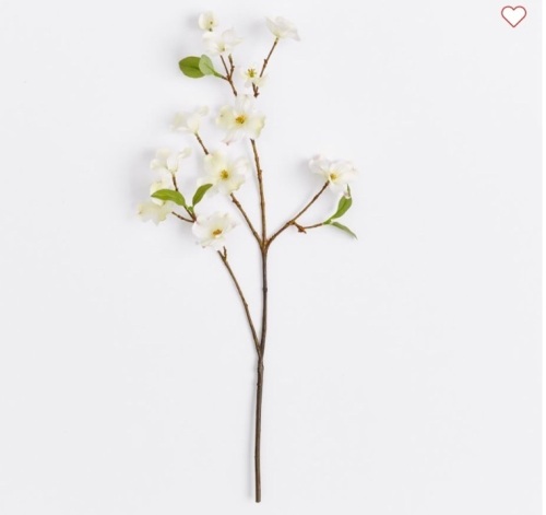 Pottery Barn , Faux Dogwood Stem, Like New, Retail - $39.50 - Lot 132