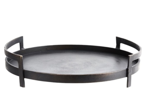 Barrett Cast Candle Tray, Bronze, Round, Like New, Retail - $99 - Lot 133