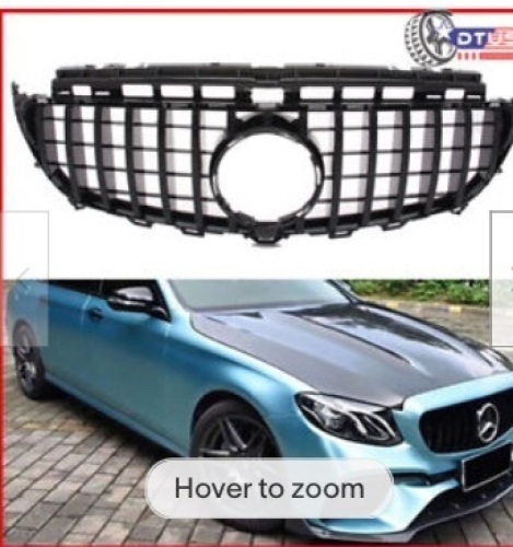w/ Camera Gloss Black GT R Grill  Mercedes-Benz W213 E250 E300 16-20, Like New, retail - $95.98 - Lot 148