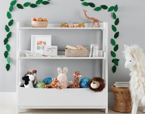 Pottery Barn Kids, Wide Angled Bookcase, White, Like New Retail - $299 - Lot 149