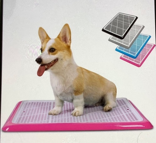 Pet Awesome Dog Potty Tray / Puppy Pee Pad Holder 25"x20" Indoor Wee Training for Small and Medium Dogs, Like New, Retail - $39.99 - Lot 184