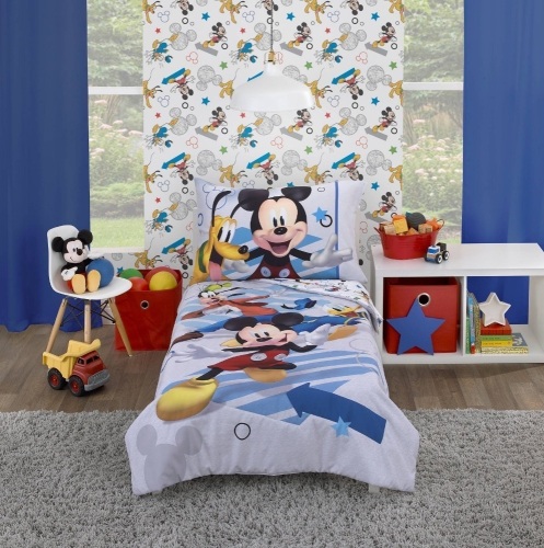 Toddler Mickey Mouse Bedding Set, New, Retail - $39.99 - Lot 214