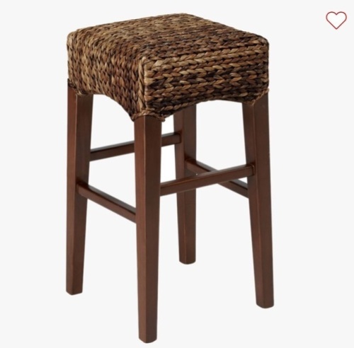 Seagrass Backless Bar Stool, Counter Height, Havana Dark, Like New, Retail - $299 - Lot 272