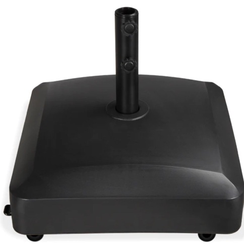 Fillable Mobile Umbrella Base Stand w/ 4 Wheels, 2 Locks, 137lb Capacity, Like New, Retail - $84.99 - Lot 299