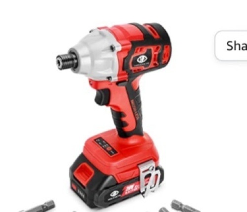 Mokeneye 20V Impact Driver, Cordless Impact Driver Kit W/ 2035 In-lbs Torque, 0-2800 RPM Variable Speed, Impact Drill Power Tool with FastCharger, 2.0Ah Li-ionBattery, LED Light,, Used, Retail - $39.99 - Lot 312
