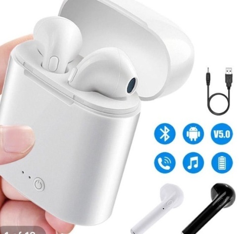 i7 , Mini Airpods, New, LOT of 4 , 2 Pink/2 Black, New, Retail - $10 - Lot 317