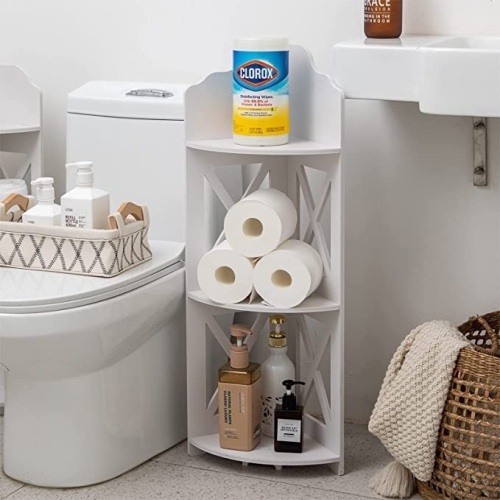 Corner Shelf,Corner Shelves for Living Room, Small Corner Shelf for Corner Storage, Corner Stand Great for Corner Decor Storage,Like New, Retail - $28.28 - Lot 320