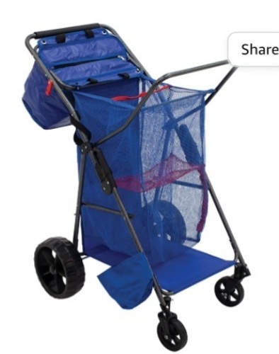 Rio Brands Beach Wonder Wheeler Deluxe Beach, Like New, Retail - $99.99 - Lot 345