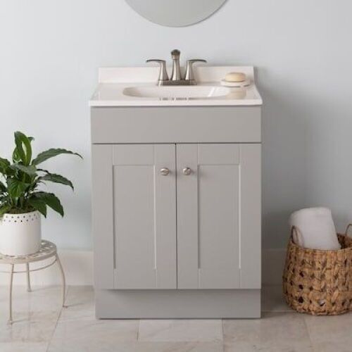 24" Vanity with Cultured Marble Top - Lot 84