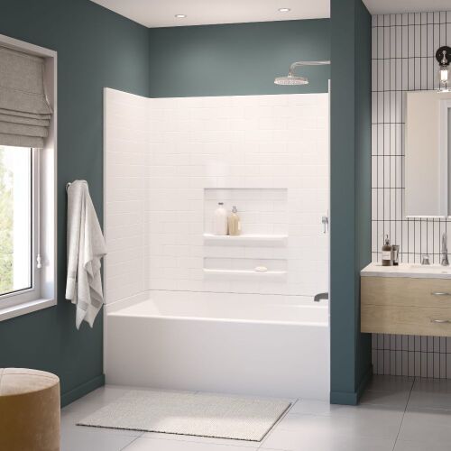 MAAX Vellamo White Acrylic Rectangular Bathtub 60"x30"x20 5/8" - Lot 92