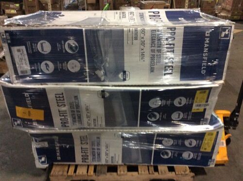 Pallet of (3) Steel Tubs - Lot 96