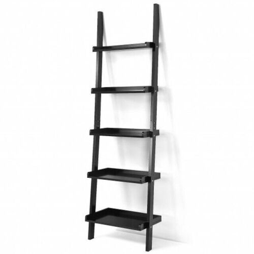 5-Tier Wall-Leaning Ladder Shelf Display Rack  - Lot 616