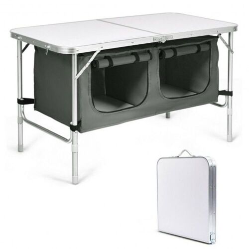 Height Adjustable Folding Camping Table - Lot 827