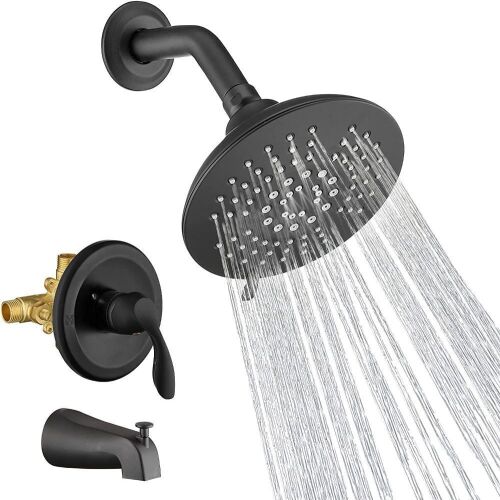 Homelody Single-Handle Tub and Shower Trim Kit - Matte Black - Lot 1146