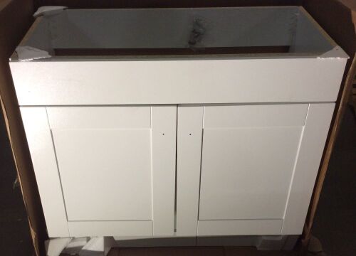 36" White Bathroom Vanity - Lot 277