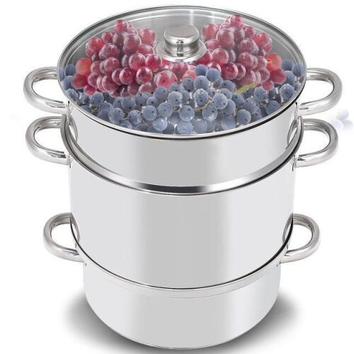 11-Quart Stainless Steel Fruit Juicer Steamer - Lot 654
