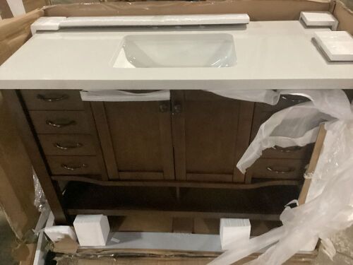 48" Bathroom Vanity with Engineered Stone Top - Lot 89