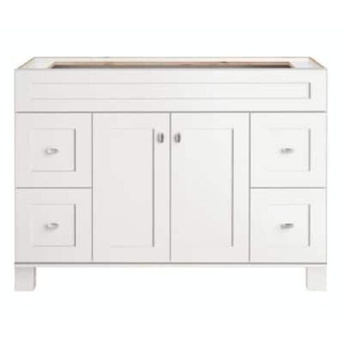 48" White Bathroom Vanity - Lot 458