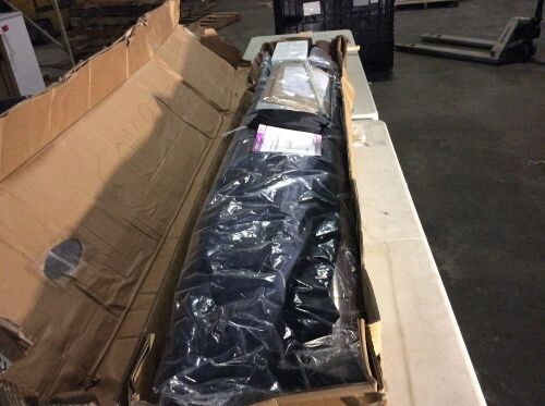 13' Wood Pattern Cantilever Patio Umbrella - Black - Lot 594
