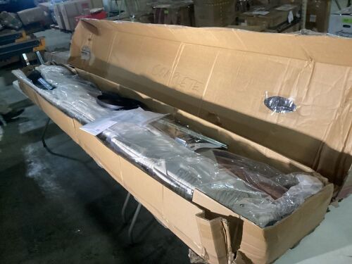 10'x13' Wood Pattern Cantilever Patio Umbrella - Lot 502