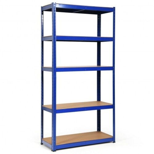 72" 5 Level Metal Storage Shelf with Adjustable Shelves - Lot 713
