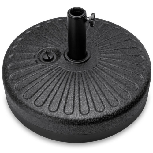 Plastic Patio Umbrella Base Pole Holder Accessory w/ Adjustable Knob, Appears New - Lot 127