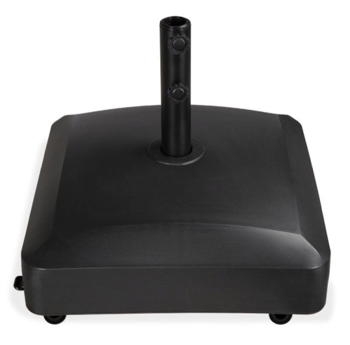 Fillable Mobile Umbrella Base Stand w/ 4 Wheels, 2 Locks, 137lb Capacity, Black, Appears New - Lot 144