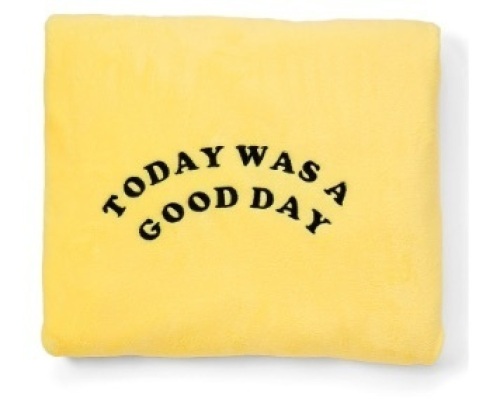 Today Was A Good Day Plush Fleece Nap Blanket, 50x60in, E-Commerce Return/Appears New - Lot 149