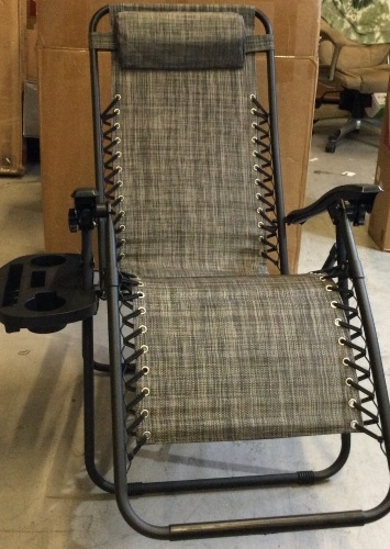 Lot of 2 Zero Gravity Chairs, Side Tray, E-Commerce Return - Lot 166