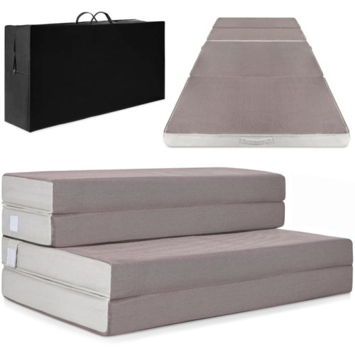Folding Portable Mattress Topper w/ Plush Foam - 4in, No Box, Appears New - Lot 169