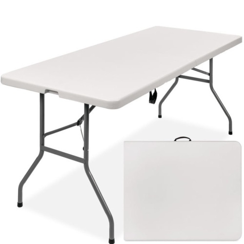 6ft Portable Folding Plastic Dining Table w/ Handle, Lock, Appears New - Lot 216