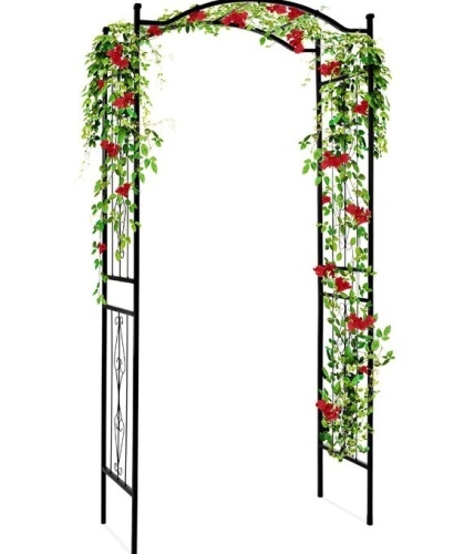 Steel Garden Arch Arbor Trellis for Climbing Plants - 92in, Appears New - Lot 246
