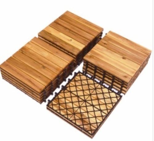 Costway GX10003 Patio Deck Tile, 12x12x1in, Covers 27 sq ft, Appears New - Lot 316