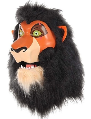Lion King Scar Mouth Mover Mask, Orange, Appears New - Lot 396